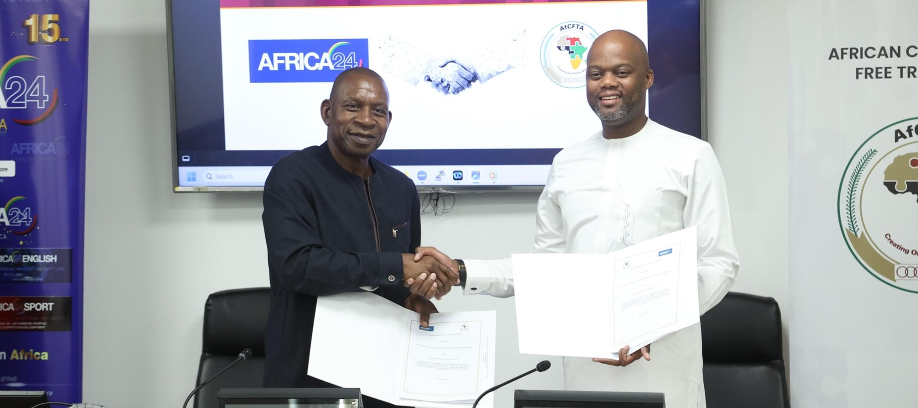 AfCFTA Secretariat partners with AFRICA24 Media to boost Continental Free Trade Areanj