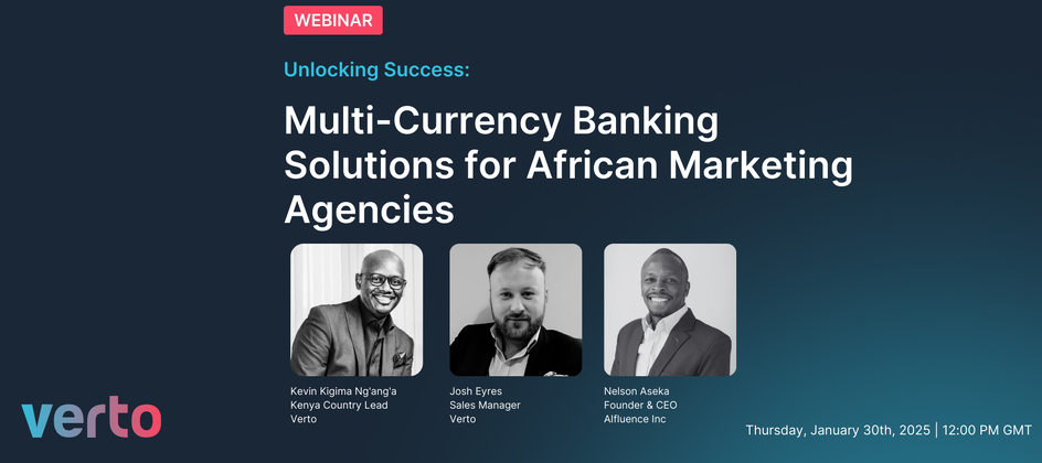 [Free Business Webinar, January 30] Multi-Currency Banking Solutions for African Marketing Agencies