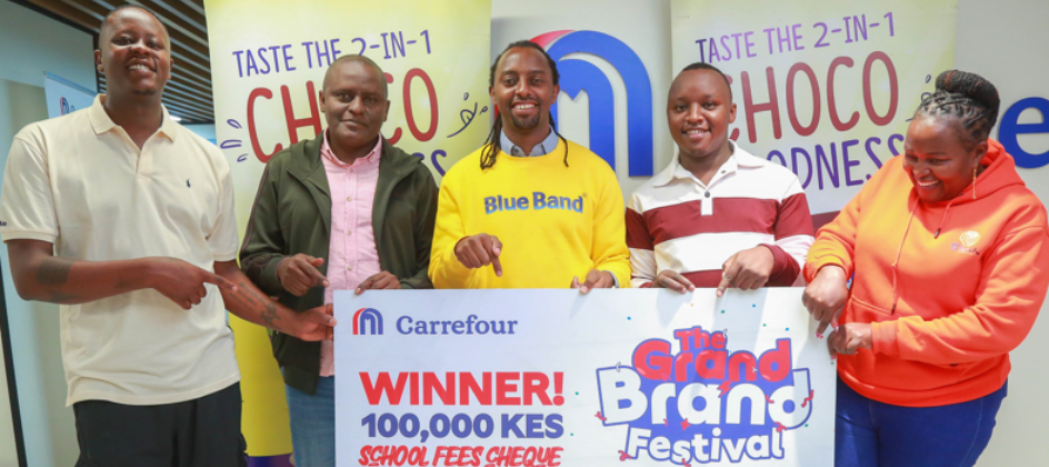 Five Carrefour shoppers win Ksh 100k each in Blue Band brand festival promotion